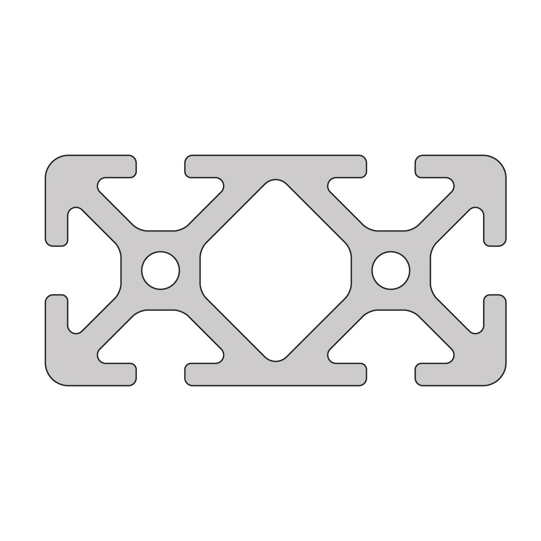 RP3020 aluminium profile 6 60x30 Normal