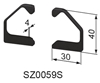 Profile Cap Set for Handle Strip Profile 30 x 40