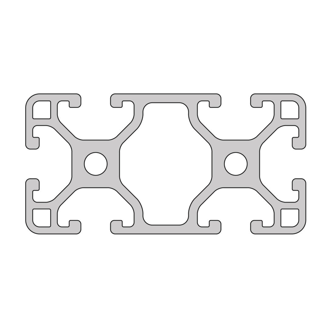 RP3070 aluminium profile 6 60x30 Light