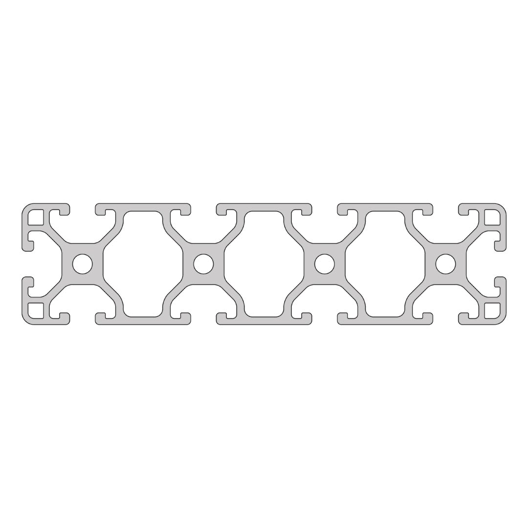 RP3080 aluminium profile 6 120x30 Light