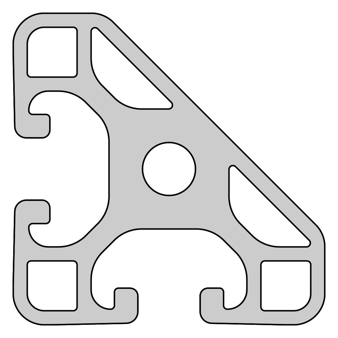 RP1210 aluminium profile 8 40x40 Light