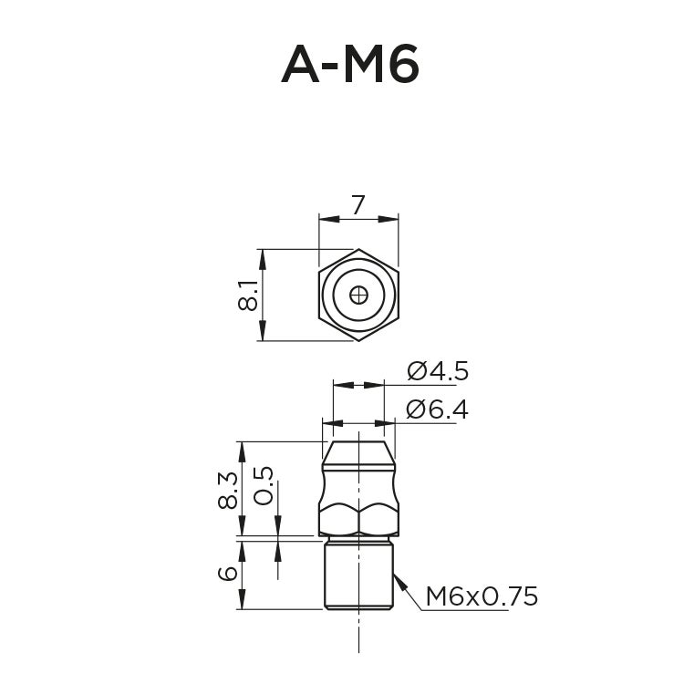 Standard Nipple A-M6