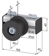 Stabilizing Roller, horizontal profile