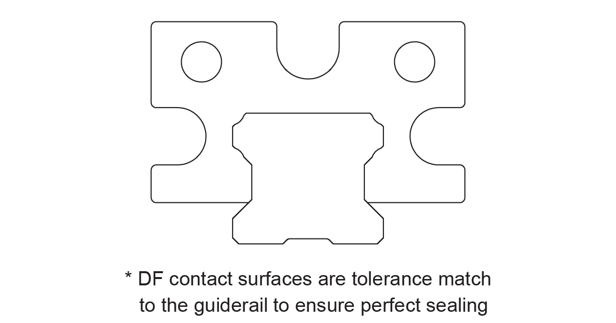 DF Seal High Dust Proof section drawing