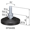 "Adjustable Feet Ø 79	 for aluminium profile system"